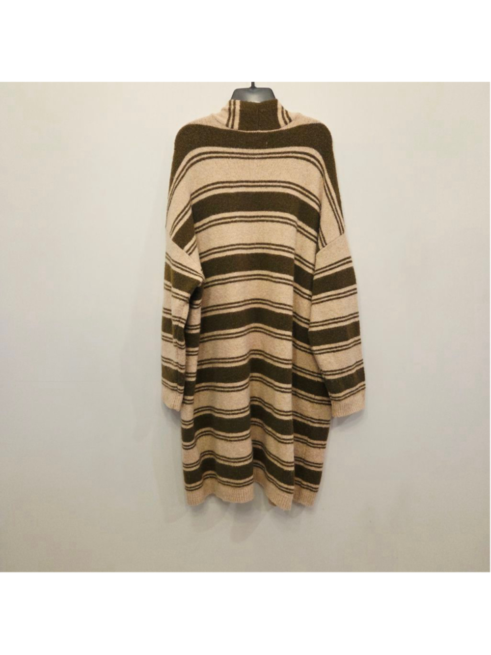 Knox Rose long cardigan with pockets olive/beige size XXL - Picture 2 of 6